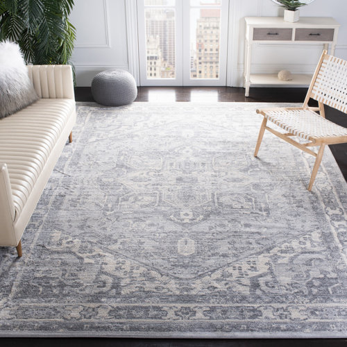 Bungalow Rose Llana Oriental Cream/Gray Area Rug & Reviews Wayfair